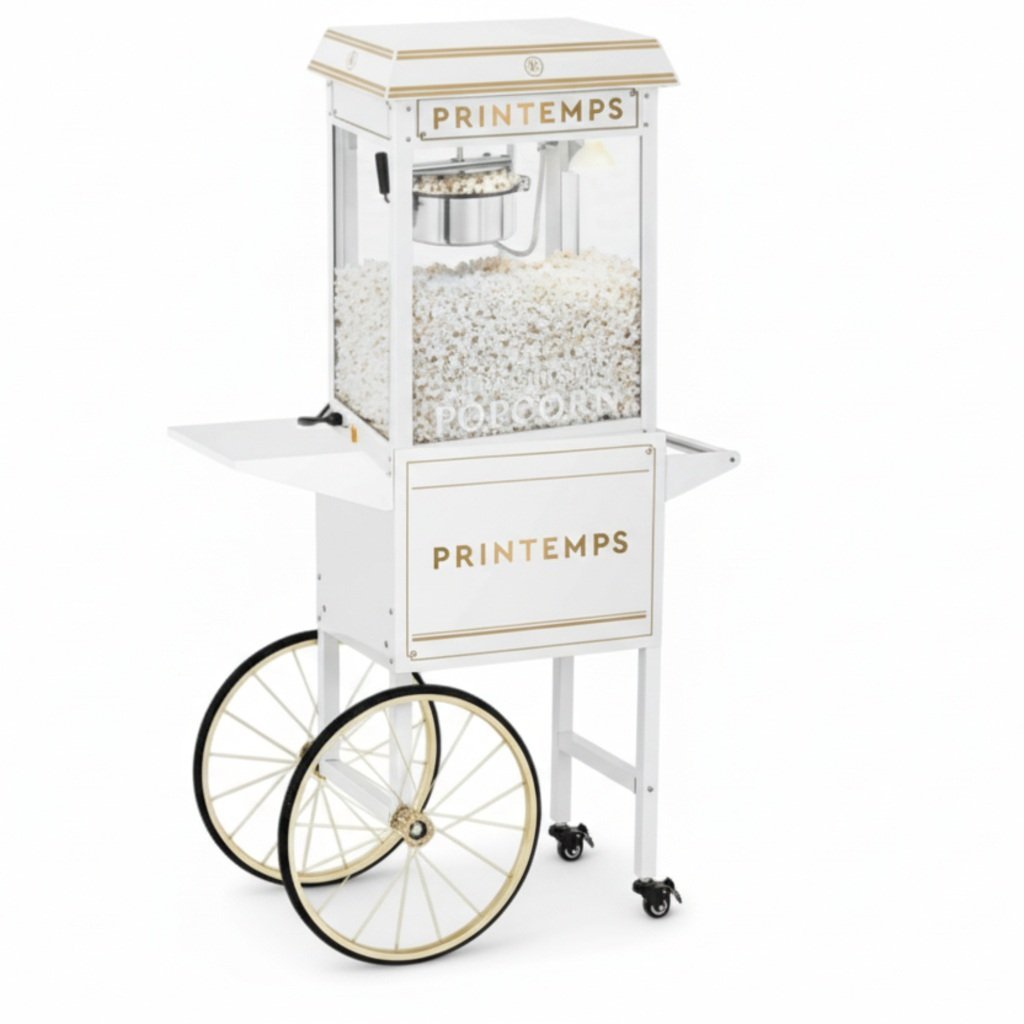 Animation Popcorn Shaké Printemps premium – Stand raffiné