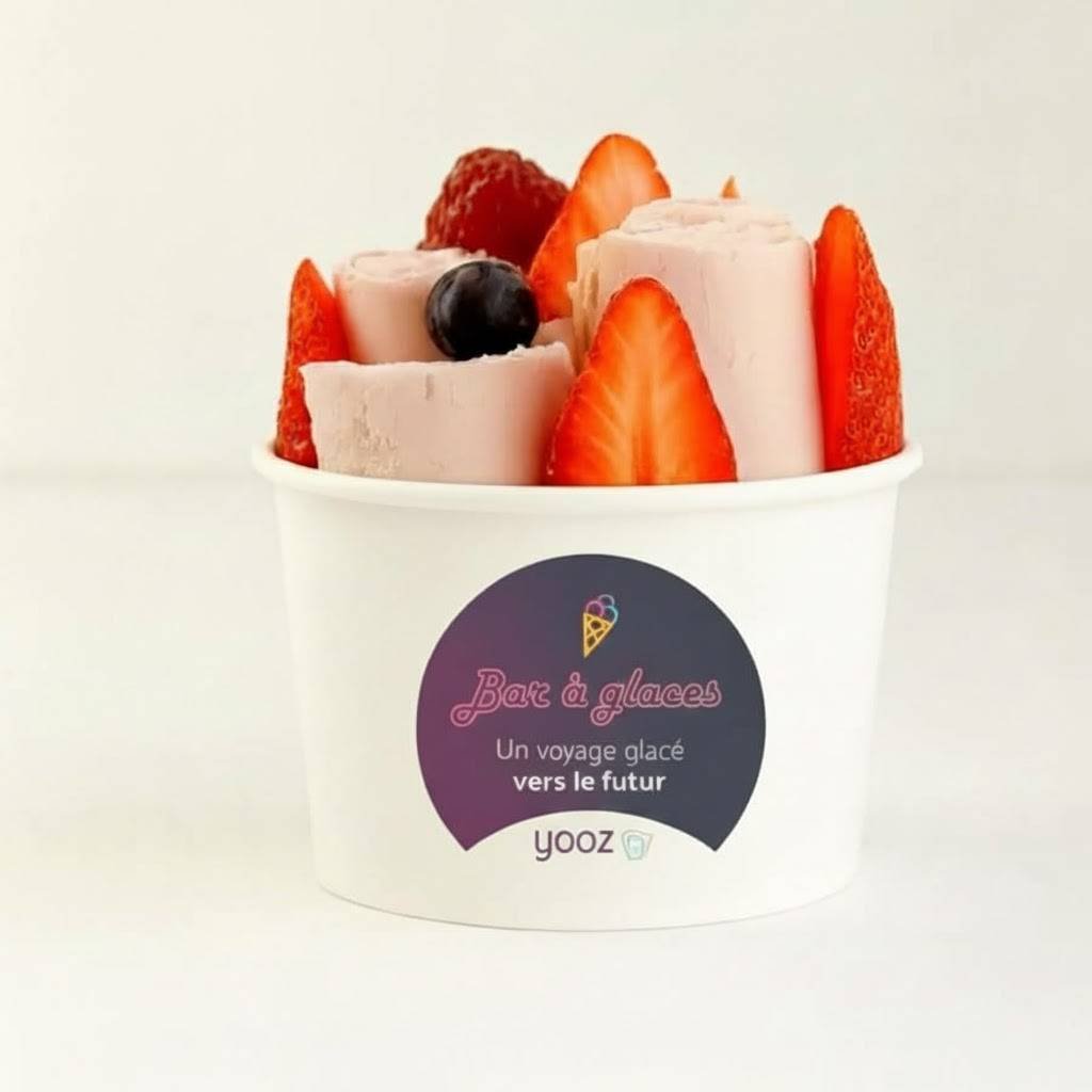 Pot Ice Roll personnalisé branding entreprise événementiel